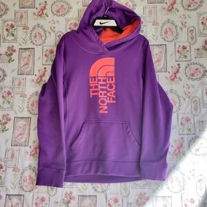 THE NORTH‎ FACE Womens Sz M Hoodie Sweatshirt Dri Fit Pink Purple Lightweight